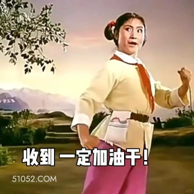 收到，一定加油干 渡口 样板戏 小燕 打工人 搞笑表情