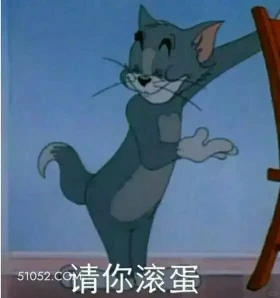 请你滚蛋 猫和老鼠 动画片 杰瑞 汤姆猫 搞笑表情