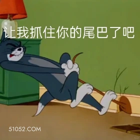 让我抓住你的尾巴了吧 猫和老鼠 动画片 杰瑞 汤姆猫 搞笑表情