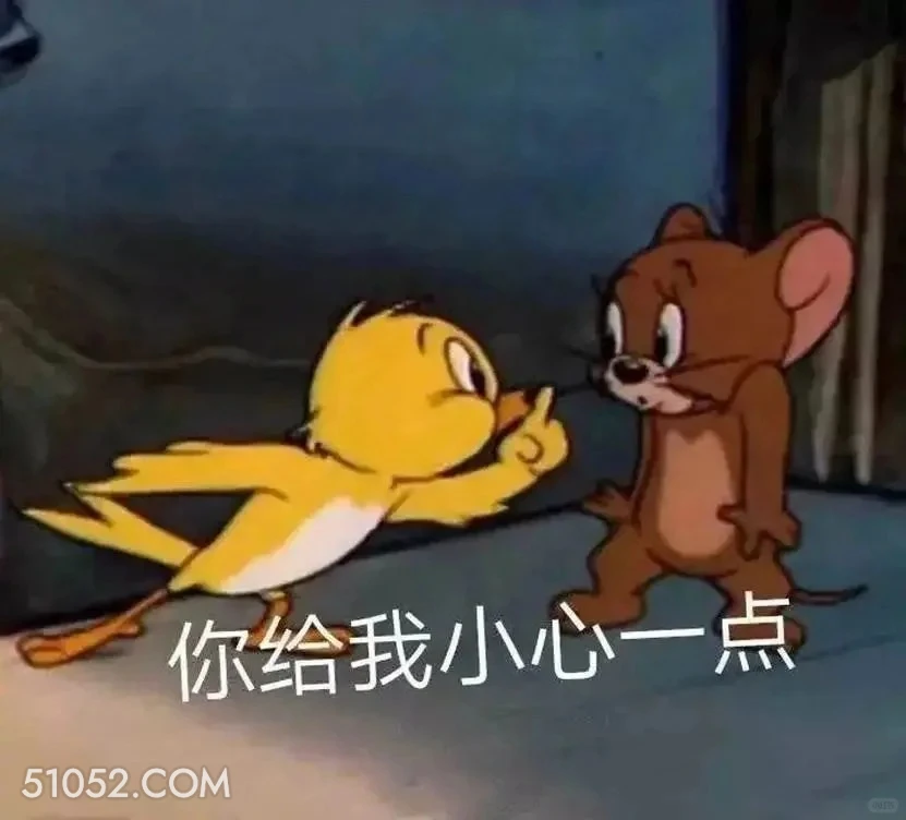 你给我小心一点 猫和老鼠 杰瑞 汤姆猫 动画片 搞笑表情