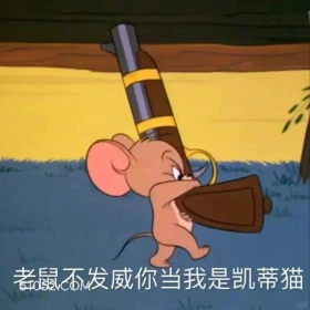 老鼠不发威你当我是凯蒂猫 猫和老鼠 动画片 汤姆猫 杰瑞 搞笑表情