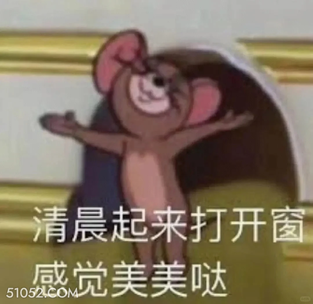 清晨起来打开窗，感觉美美哒 猫和老鼠 汤姆猫 杰瑞 动画片 搞笑表情