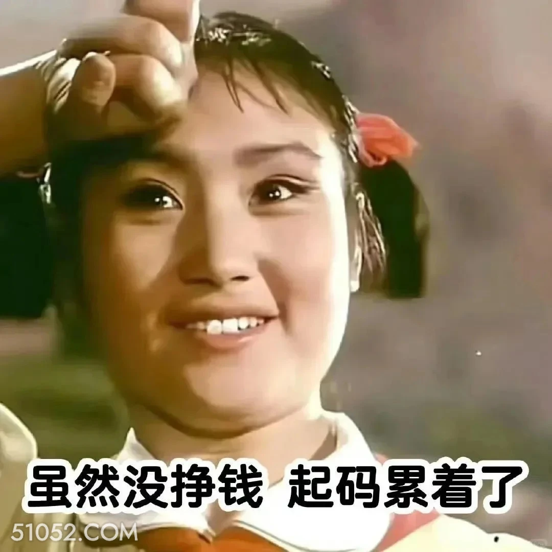 虽然没挣钱，起码累着了 渡口 样板戏 小燕 打工人 搞笑表情