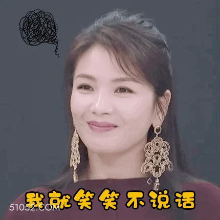 我就笑笑不说话 明星表情包 刘涛 演员 搞笑表情