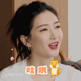 哇哦 明星表情包 江疏影 演员 搞笑表情