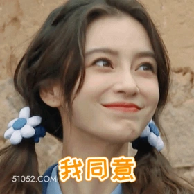 我同意 明星表情包 杨颖 演员 搞笑表情