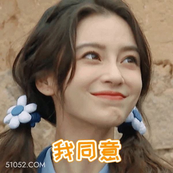 我同意 明星表情包 杨颖 演员 搞笑表情