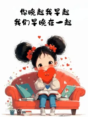 你晚起我早起，我们早晚在一起 小女孩 撩人 搞笑文案