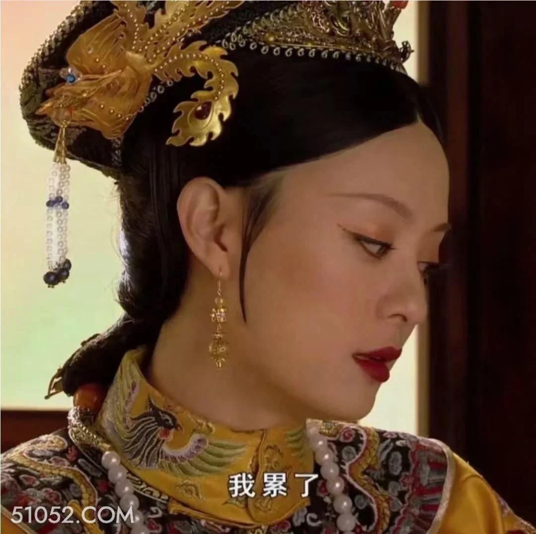 累了 甄嬛传 影视追剧 雍正帝 孙俪 搞笑表情