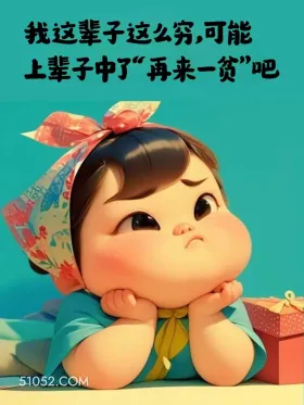 这辈子这么穷，可能上辈子种了“再来一贫”吧 小胖子 贫穷 搞笑文案