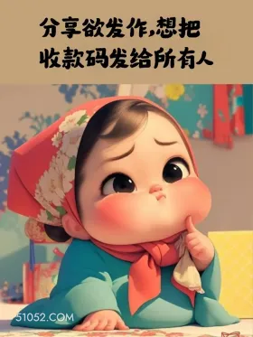 分享与发作，想把收款码发给所有人 小胖子 贫穷 搞笑文案