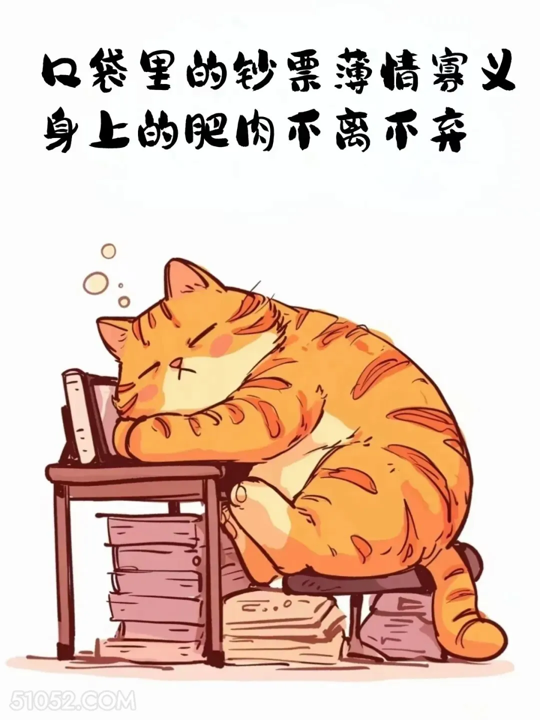 钞票薄情寡义，肥肉不离不弃 猫猫 歪理 搞笑文案