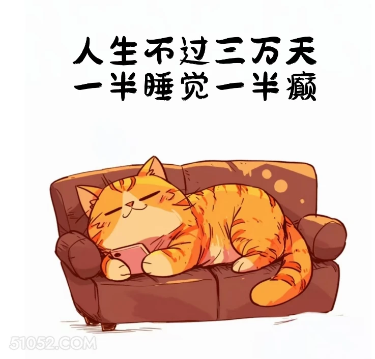 人生三万天，一半睡一半癫 猫猫 笑死了 搞笑文案