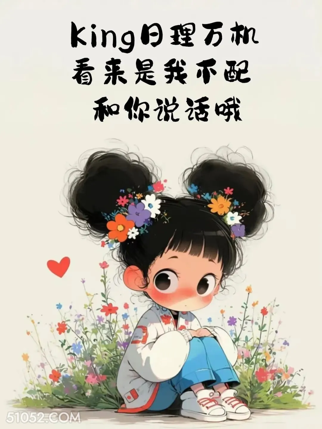 你日理万机，看了我不配和你说话 小女孩 等回复 怼人文案