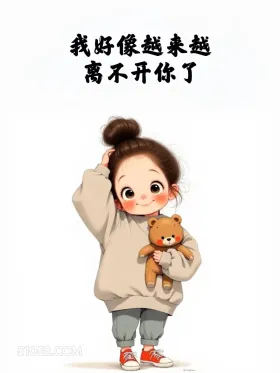 小女孩 撩汉 情侣套路 情侣文案 我好像越来越 离不开你了 今