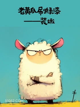 小动物 歇后语 聊天套路 搞笑文案 老黄瓜刷绿漆 ——装嫩