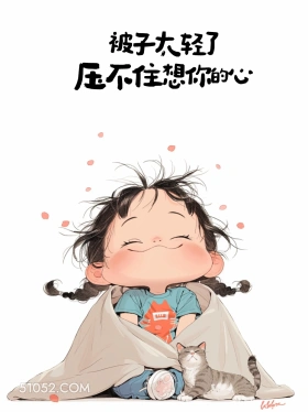 小女孩 撩汉 情话 情侣文案 被子太轻了 压不住想你的心