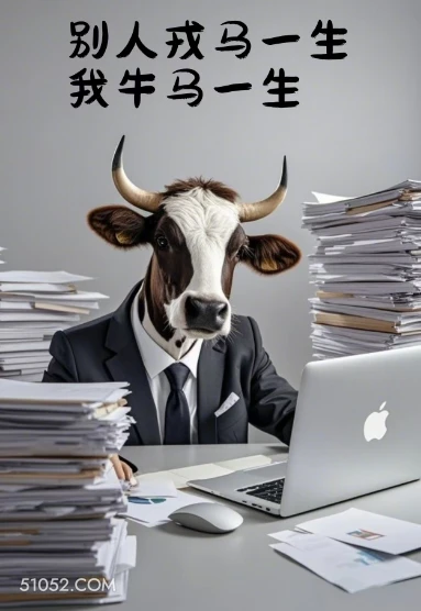 别人戎马一生，我牛马一生 牛头 牛马 打工人 热梗 搞笑文案