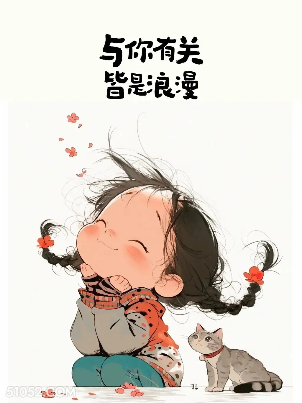 与你有关皆是浪漫 小女孩 撩汉 情话 情侣文案