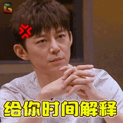 给你时间解释 明星表情包 何炅 主持人 搞笑表情