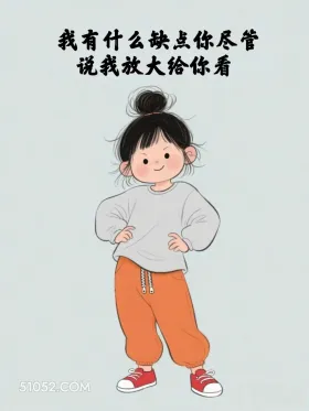 我有什么缺点你尽管说，我放大给你看 小女孩 作精 骚话 撩汉 搞笑文案