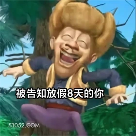 被告知放假8天的你 熊出没 动画片 熊大熊二 光头强 搞笑表情