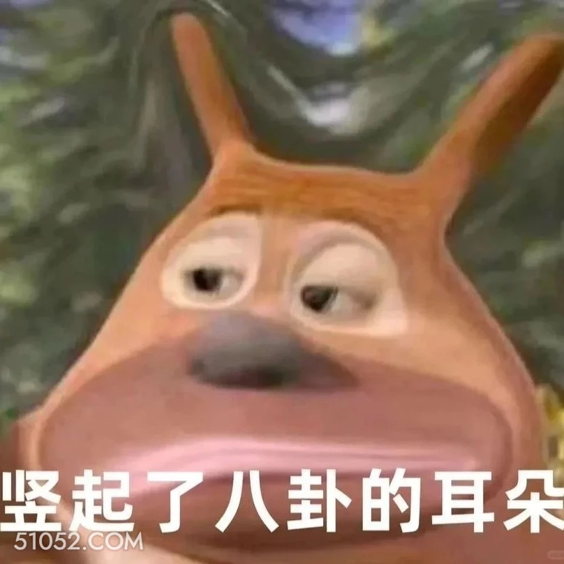 竖起八卦的耳朵 熊出没 动画片 熊大熊二 光头强 搞笑表情
