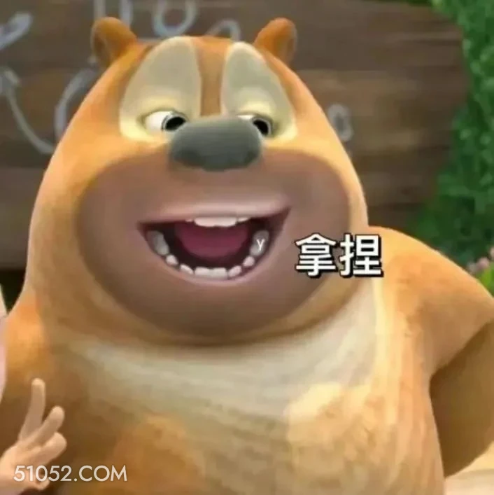 拿捏 熊出没 动画片 熊大熊二 光头强 搞笑表情