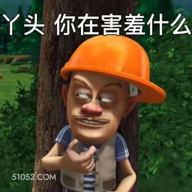 你在害羞什么 熊出没 动画片 熊大熊二 光头强 搞笑表情
