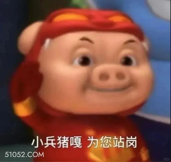 小兵猪嘎，为你站岗 猪猪侠 动画片 GG Bond 搞笑表情 喜剧