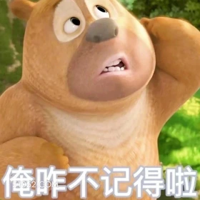 俺不记得了 熊出没 动画片 熊大熊二 光头强 搞笑表情
