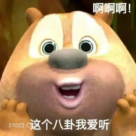 这个八卦我爱听 熊出没 动画片 熊大熊二 光头强 搞笑表情