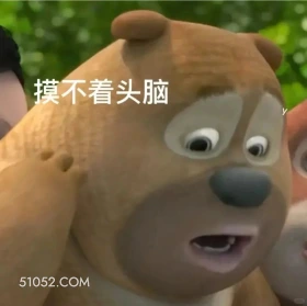 摸不着头脑 熊出没 动画片 熊大熊二 光头强 搞笑表情