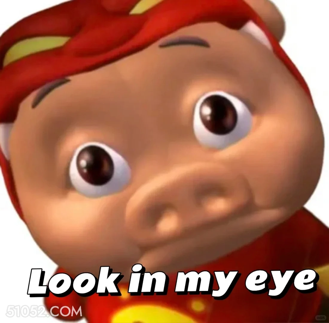 看着我的眼睛 猪猪侠 动画片 喜剧 GG Bond 搞笑表情