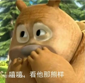 看他那熊样 熊出没 动画片 熊大熊二 光头强 搞笑表情