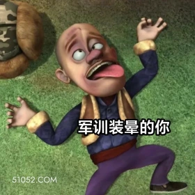 军训装晕的你 熊出没 动画片 熊大熊二 光头强 搞笑表情