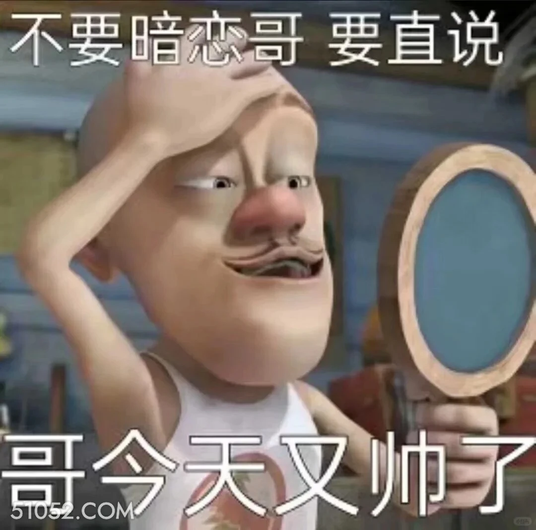 哥今天又帅了 熊出没 动画片 熊大熊二 光头强 搞笑表情