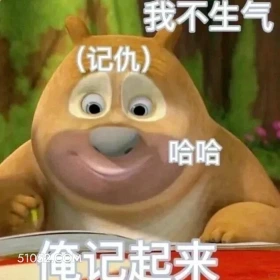 记仇 熊出没 动画片 熊大熊二 光头强 搞笑表情