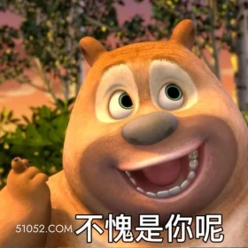 不愧是你 熊出没 动画片 熊大熊二 光头强 搞笑表情