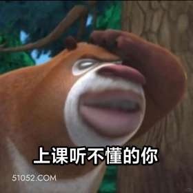 上课听不懂的你 熊出没 动画片 熊大熊二 光头强 搞笑表情