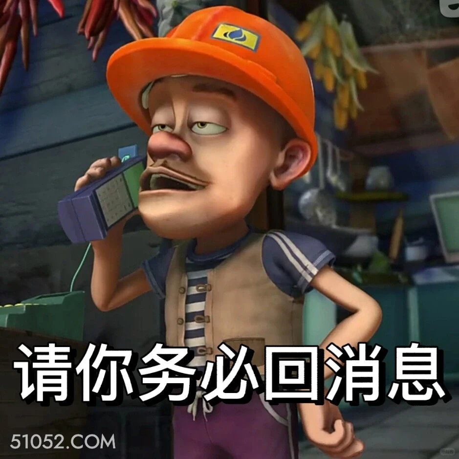 请你务必回消息 熊出没 动画片 熊大熊二 光头强 搞笑表情
