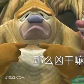 那么凶干嘛 熊出没 动画片 熊大熊二 光头强 搞笑表情