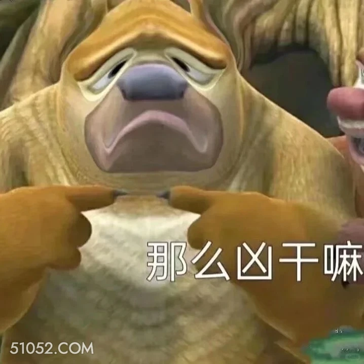 那么凶干嘛 熊出没 动画片 熊大熊二 光头强 搞笑表情