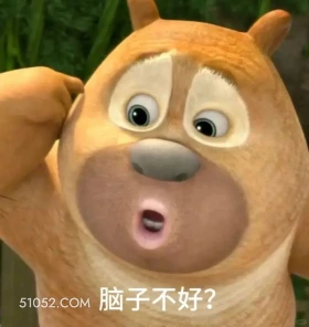 脑子不好？ 熊出没 动画片 熊大熊二 光头强 搞笑表情