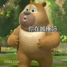 你在喊我吗 熊出没 动画片 熊大熊二 光头强 搞笑表情