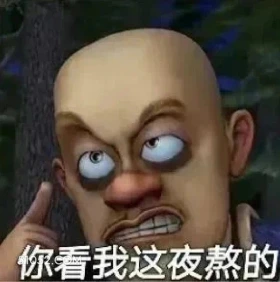 你看我这夜熬的 熊出没 动画片 熊大熊二 光头强 搞笑表情