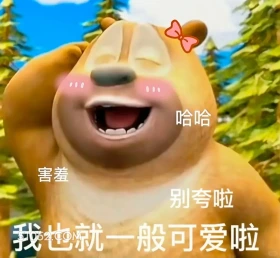 我也就一般可爱 熊出没 动画片 熊大熊二 光头强 搞笑表情