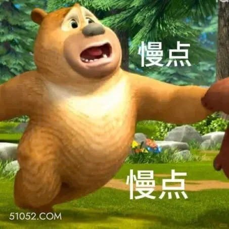 慢点 熊出没 动画片 熊大熊二 光头强 搞笑表情