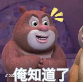 俺知道了 熊出没 动画片 熊大熊二 光头强 搞笑表情