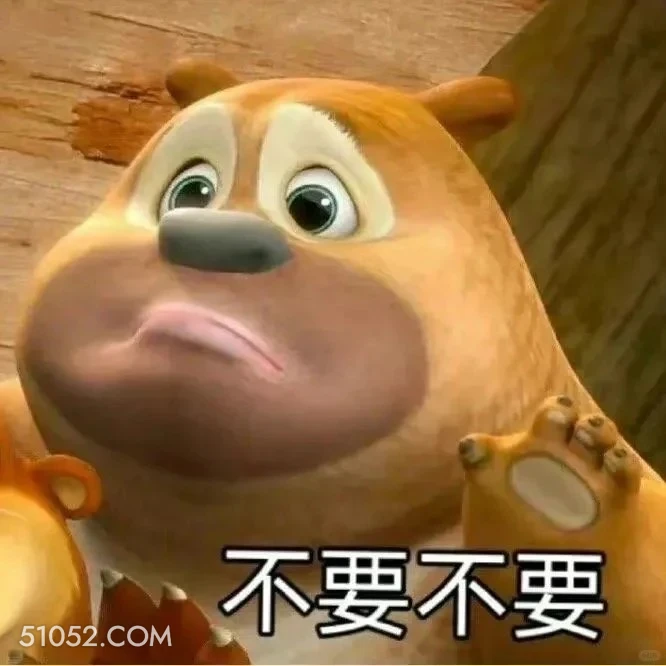 不要 熊出没 动画片 熊大熊二 光头强 搞笑表情